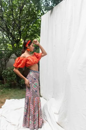 Recycled cotton skirt