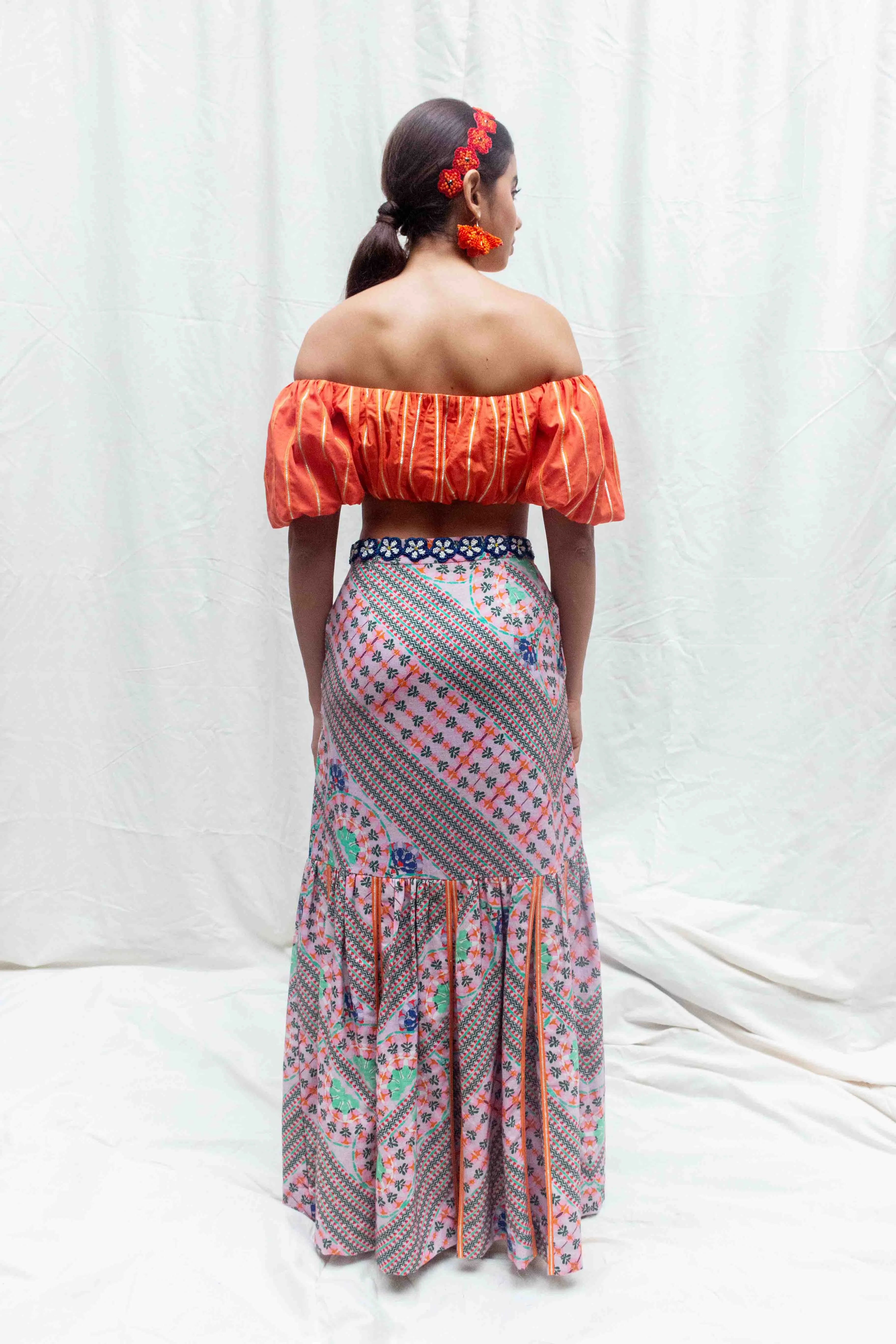 Recycled cotton skirt