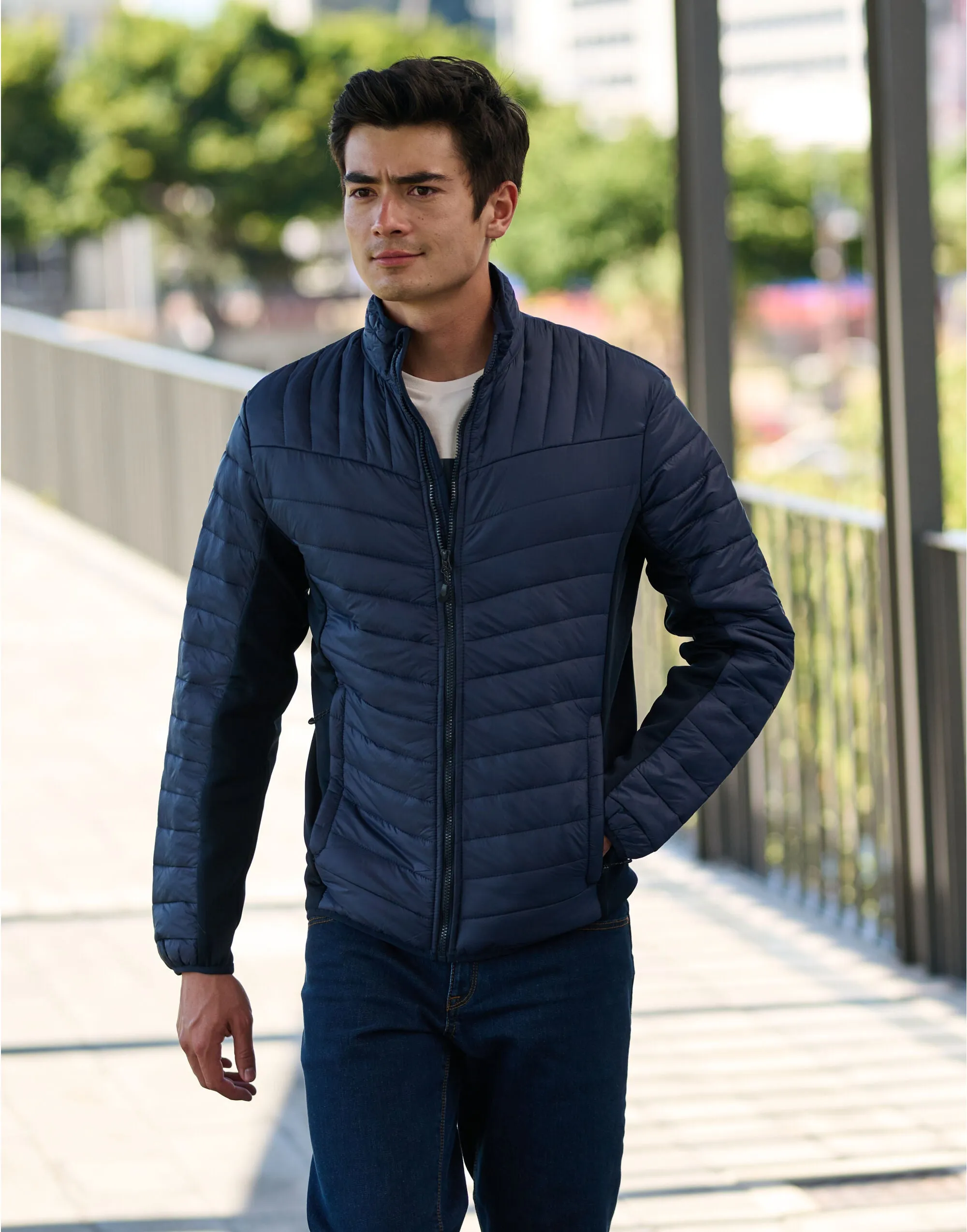 Regatta Tourer Men's Hybrid Jacket | Lightweight | Showerproof | Navy or Black | S-3XL
