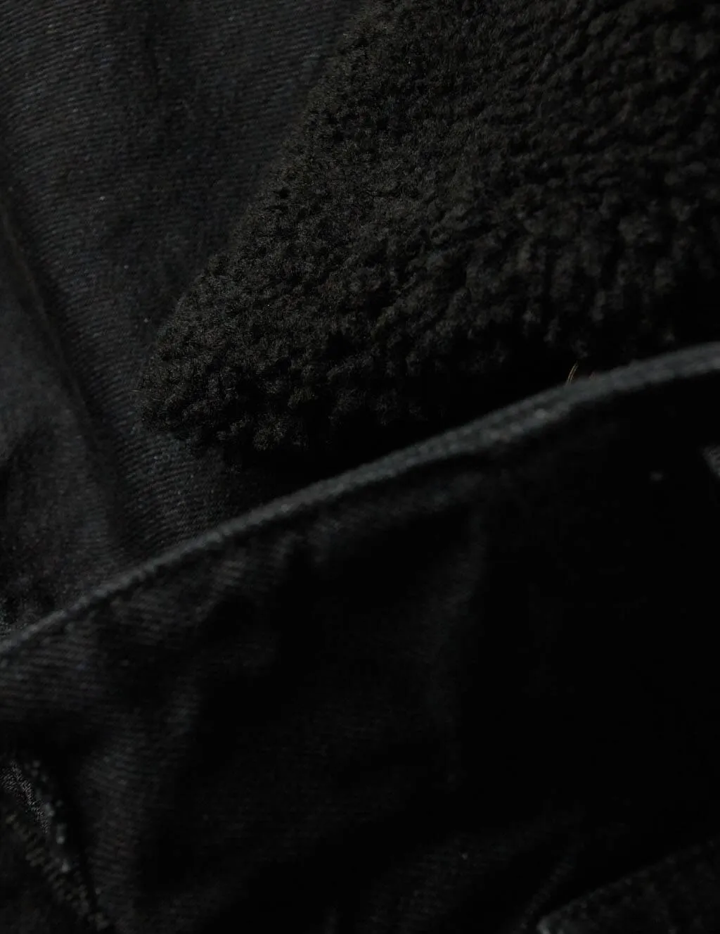 Shearling Collar Denim Jacket