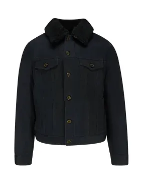 Shearling Collar Denim Jacket