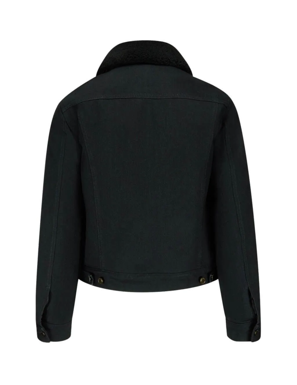 Shearling Collar Denim Jacket