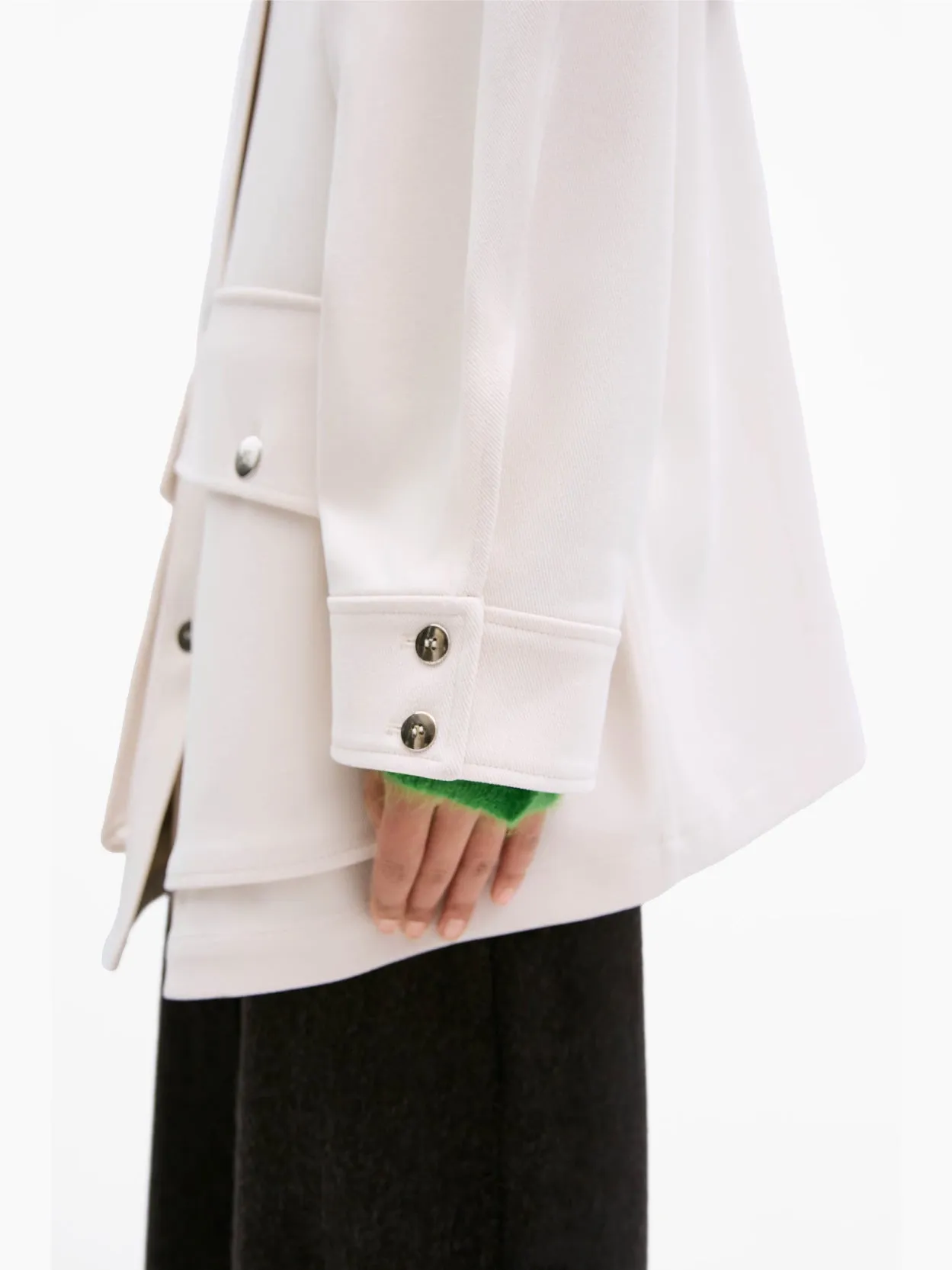 Short Trench Coat Ecru