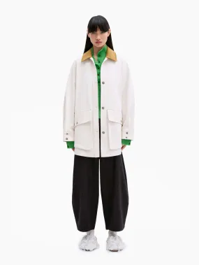 Short Trench Coat Ecru