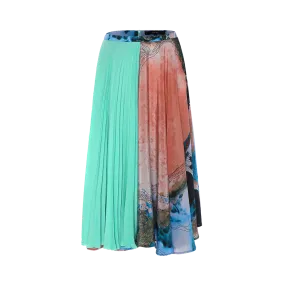 Silk Pleats Skirt