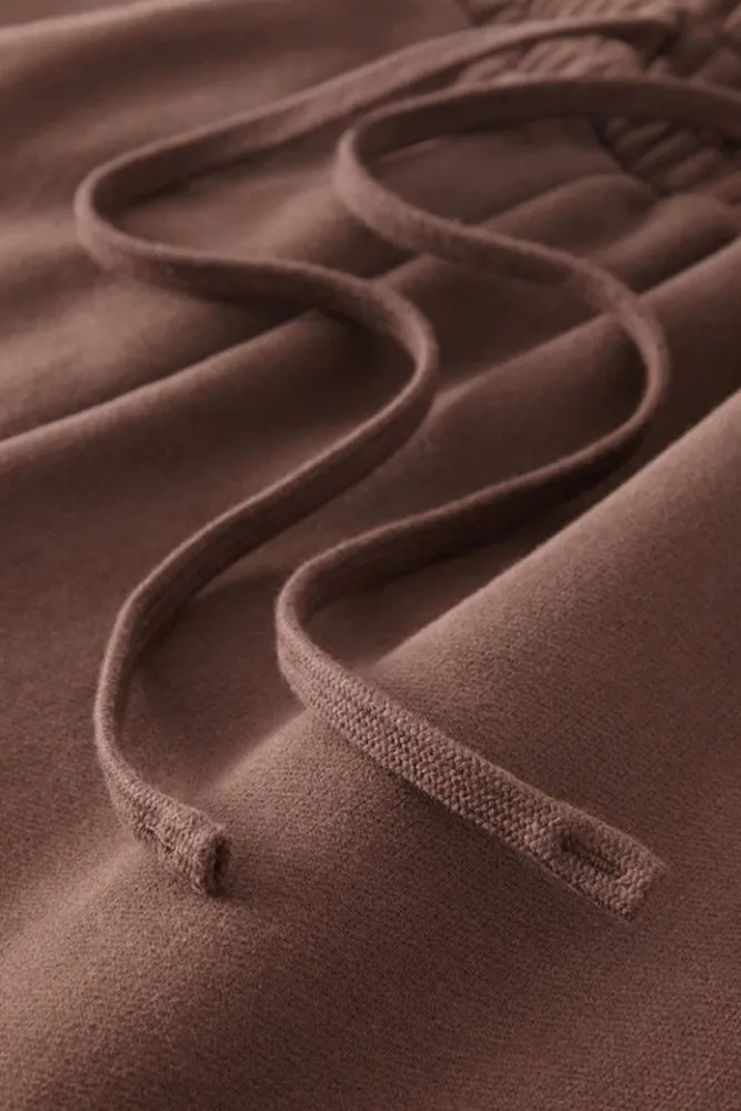 Solid Color Knit Cargo Pockets Sweat Joggers