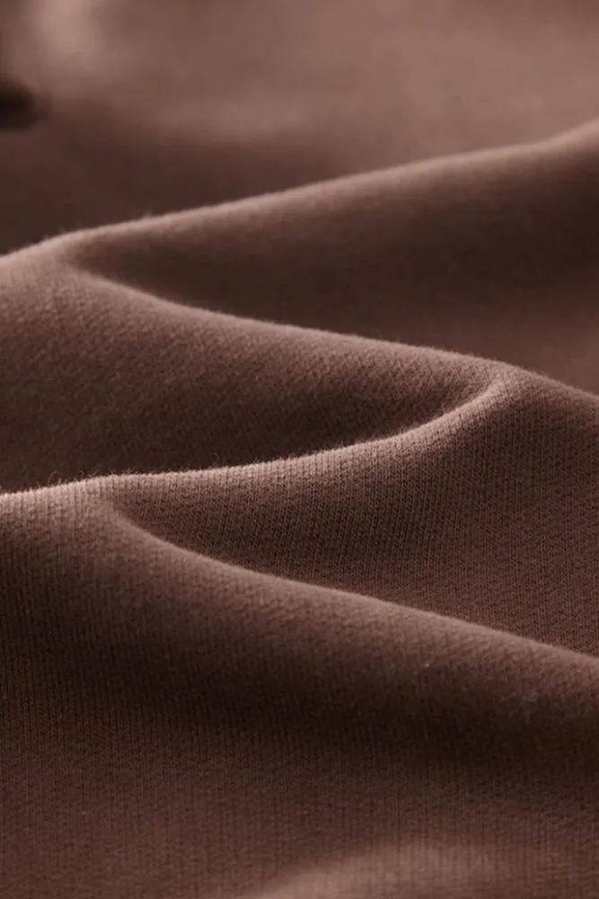Solid Color Knit Cargo Pockets Sweat Joggers