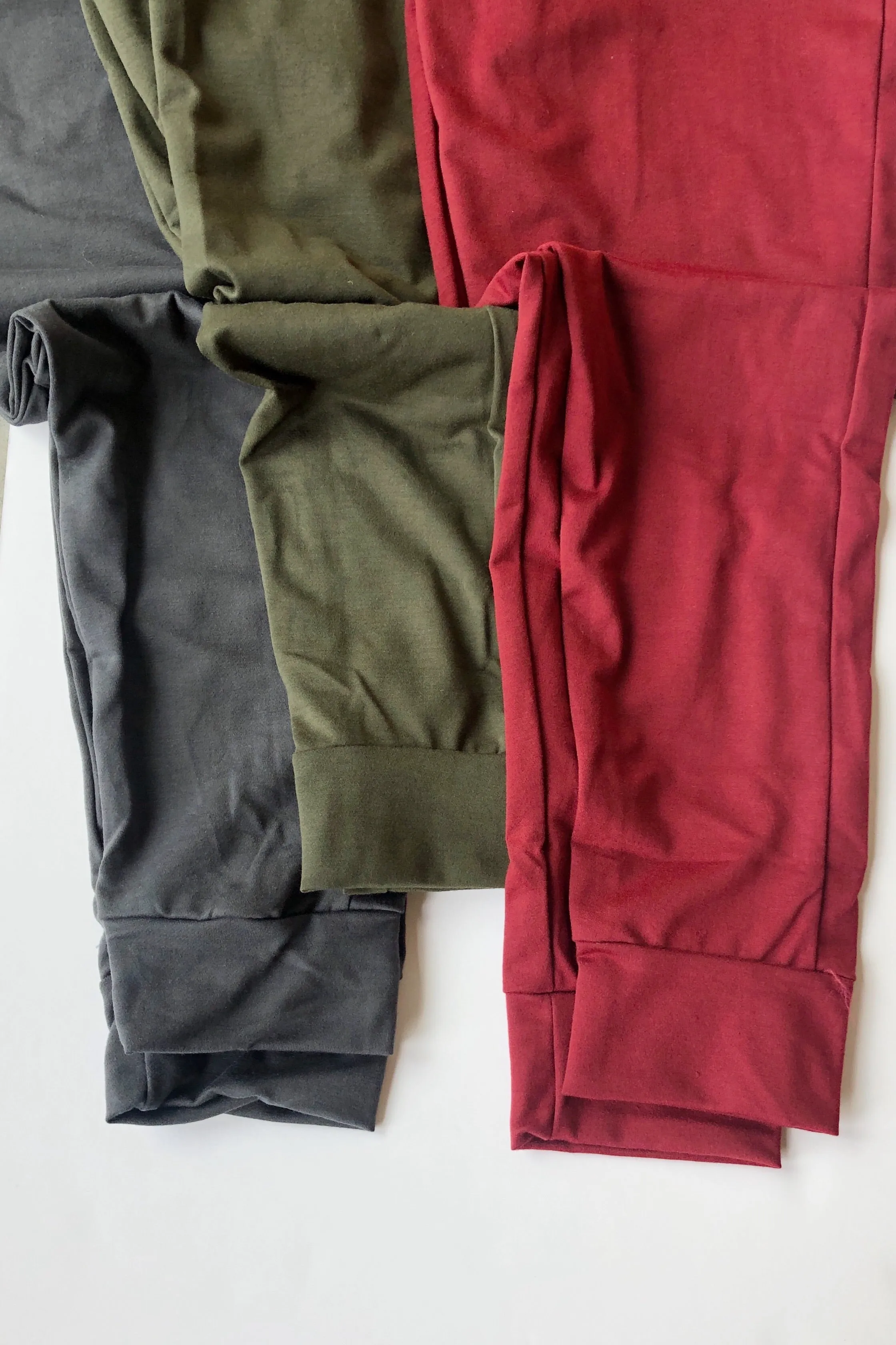 stay in cozy joggers