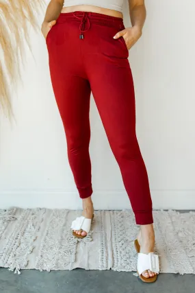 stay in cozy joggers