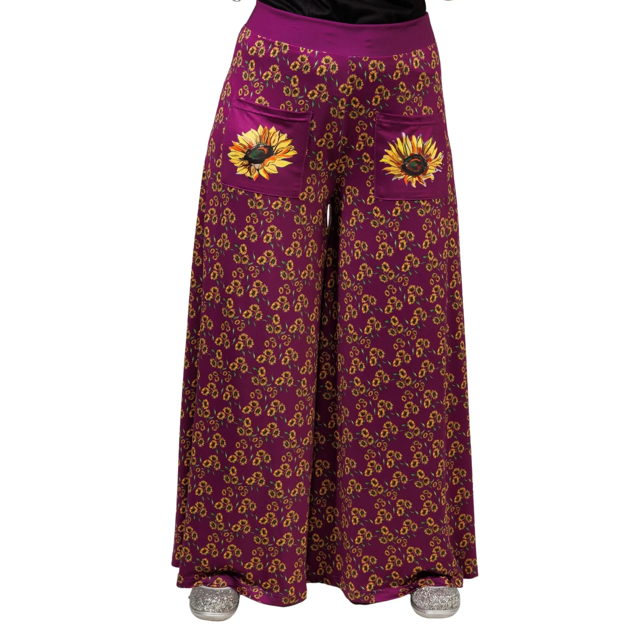 Sunflower Wide Leg Pants With Pockets