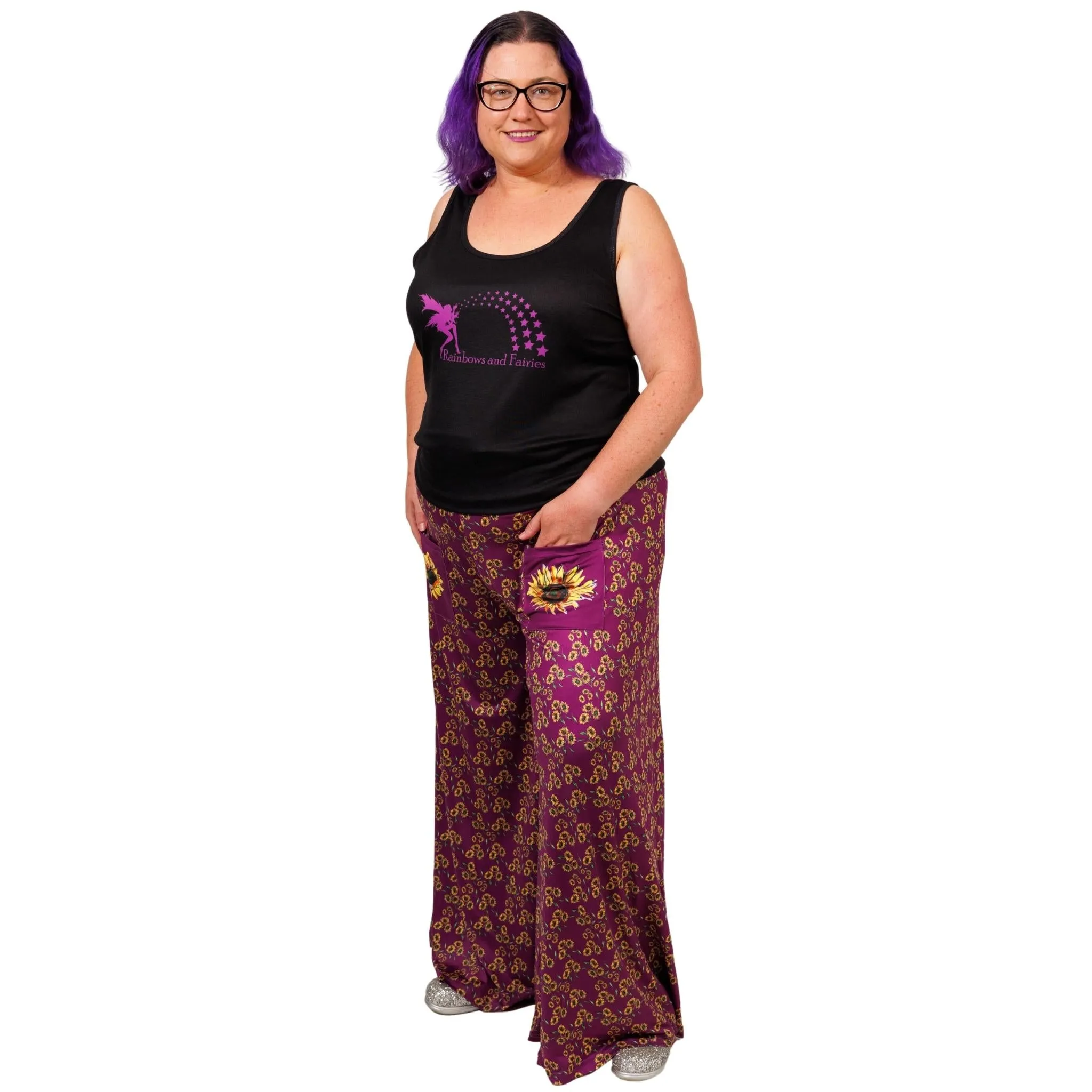 Sunflower Wide Leg Pants With Pockets