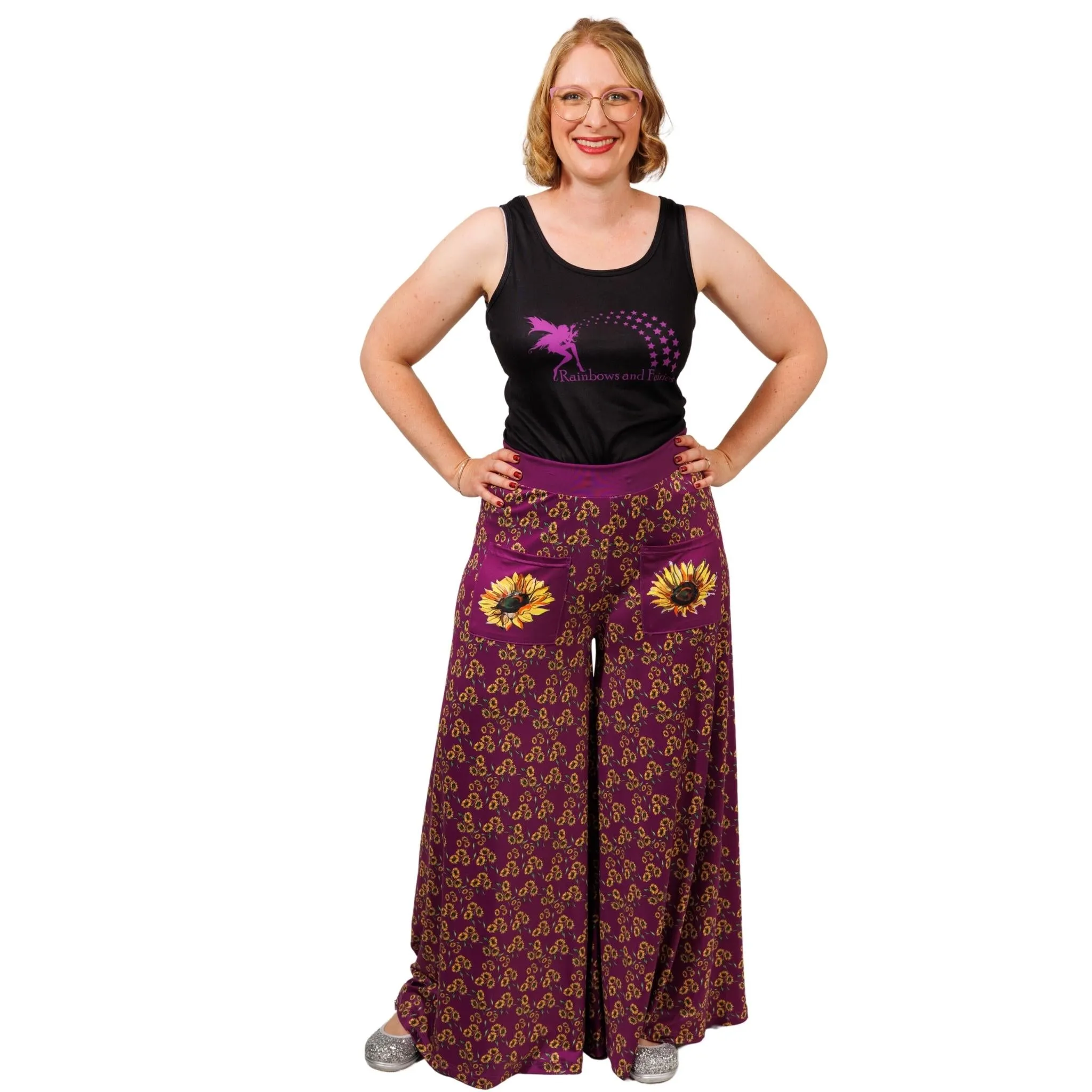 Sunflower Wide Leg Pants With Pockets
