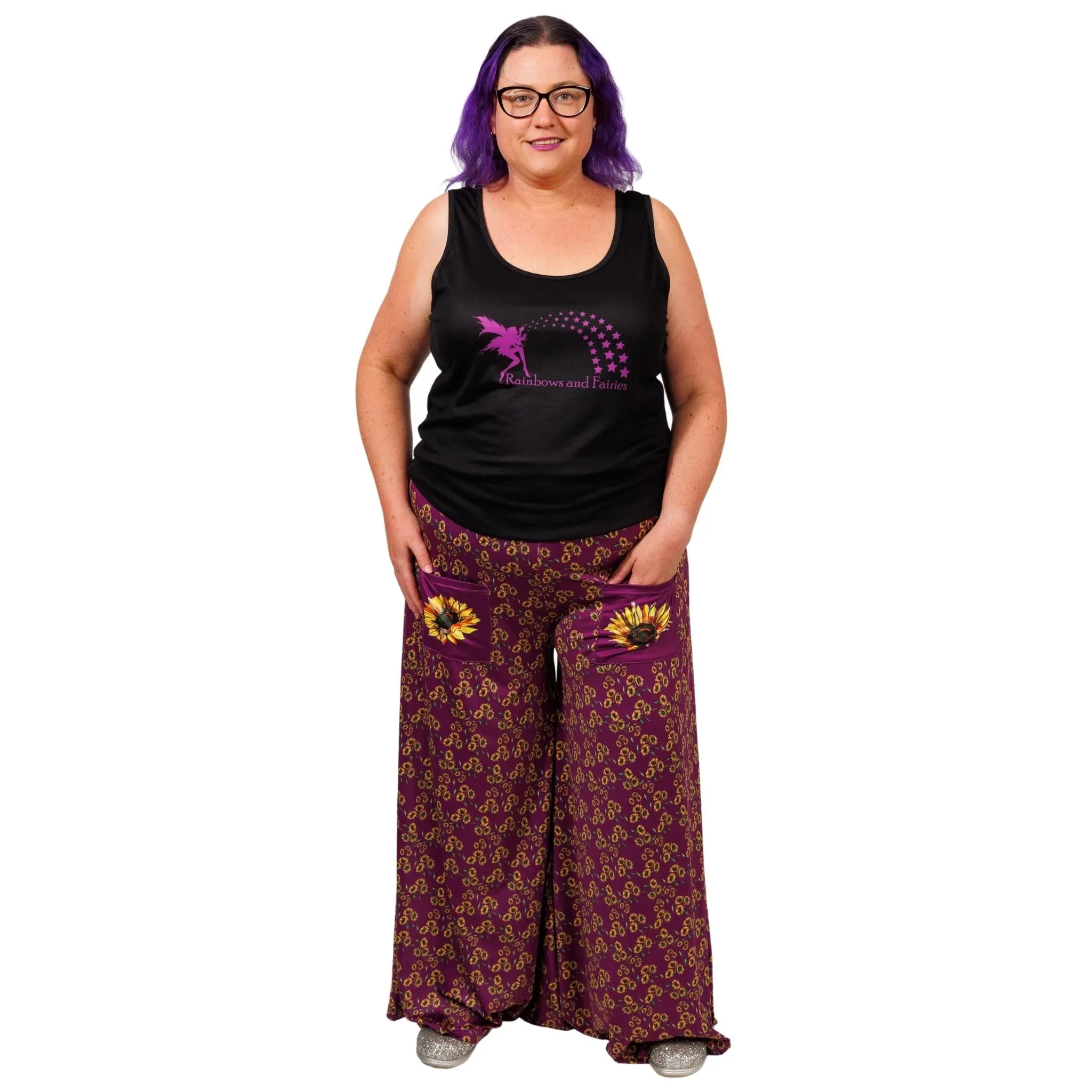 Sunflower Wide Leg Pants With Pockets