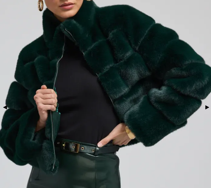 Tala Faux Fur Bomber