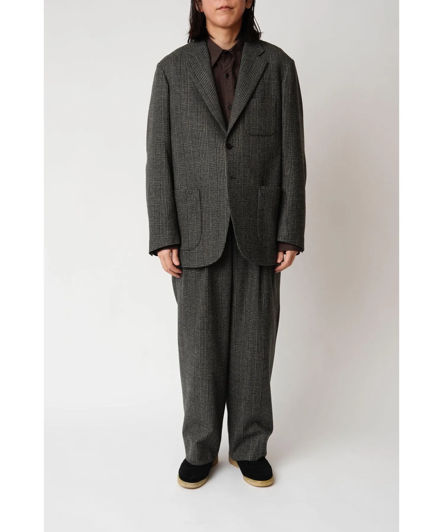 TWEED CHECK 3PATCH POCKET TAILORED JACKET "CHECK"