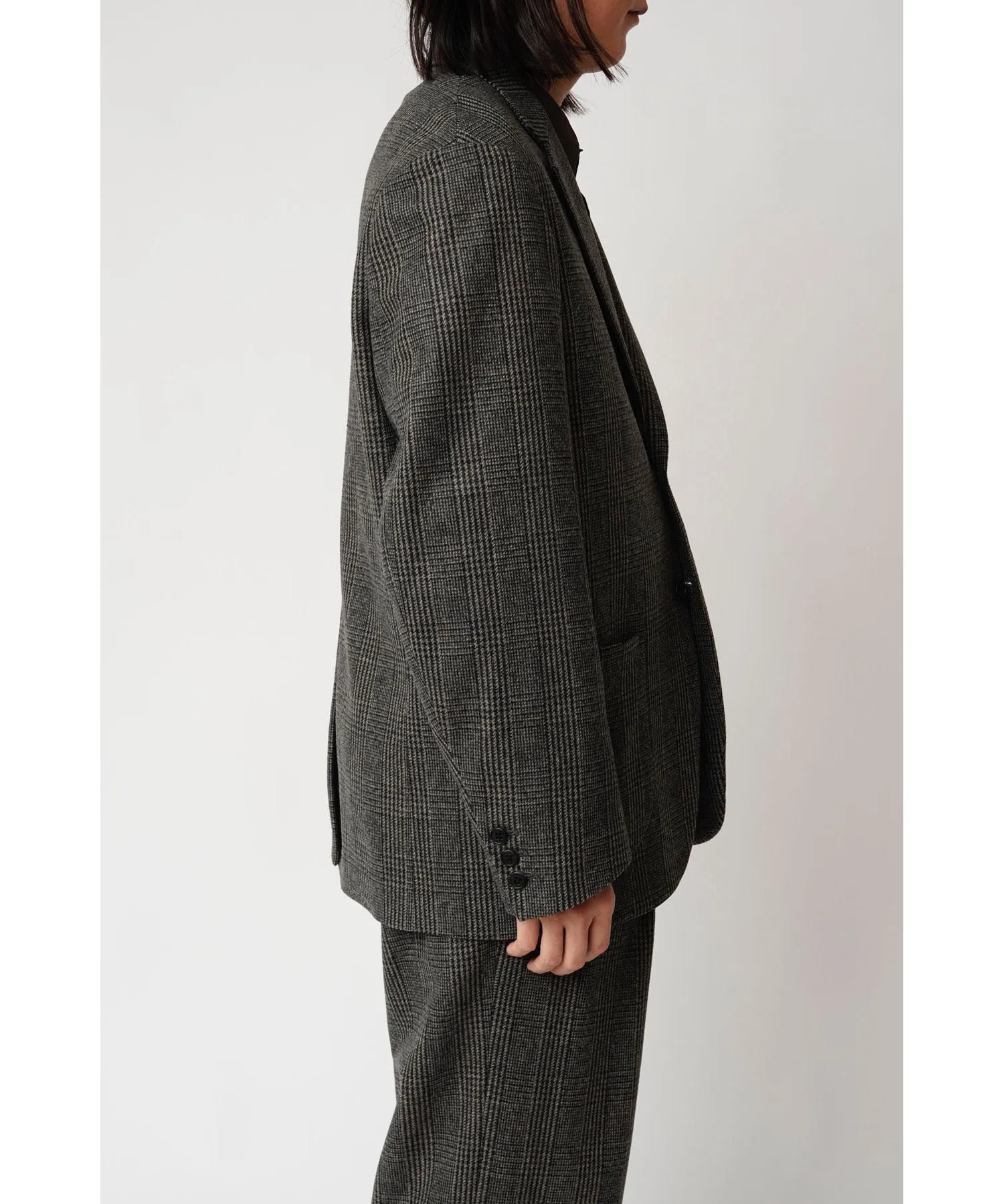 TWEED CHECK 3PATCH POCKET TAILORED JACKET "CHECK"