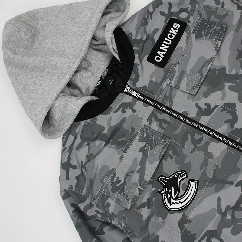 Vancouver Canucks Camo Bomber