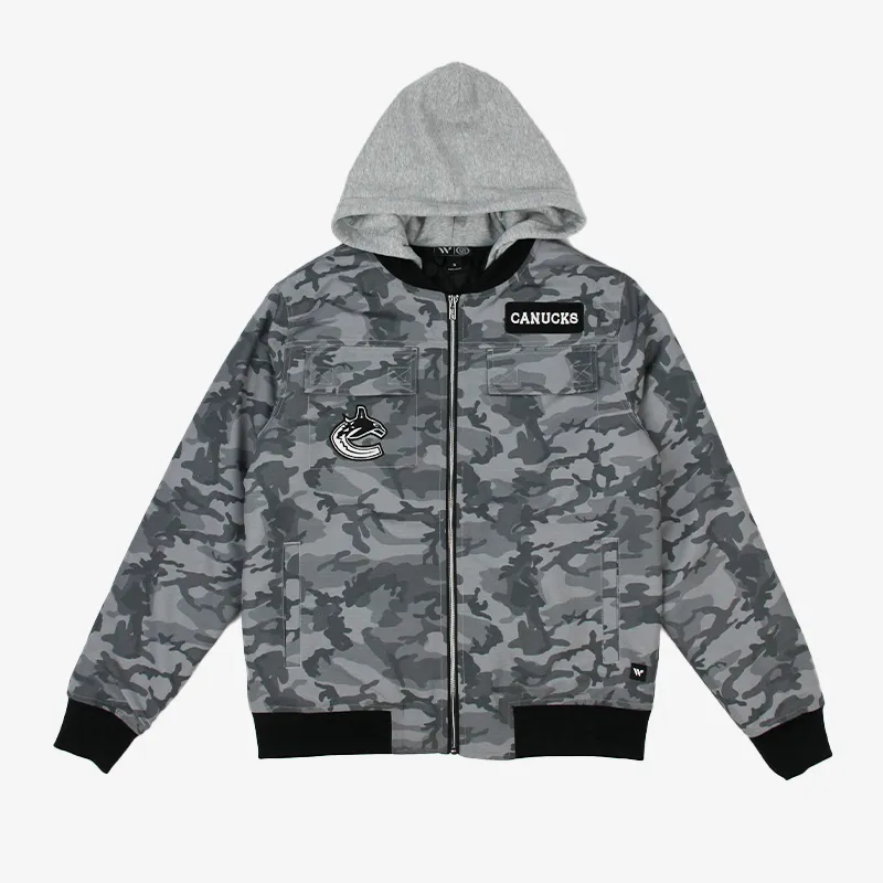 Vancouver Canucks Camo Bomber
