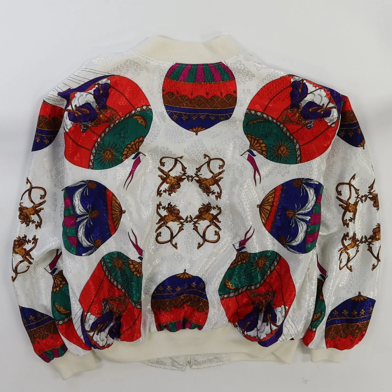 Vintage Equestrian Bomber Jacket Size Large