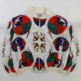 Vintage Equestrian Bomber Jacket Size Large