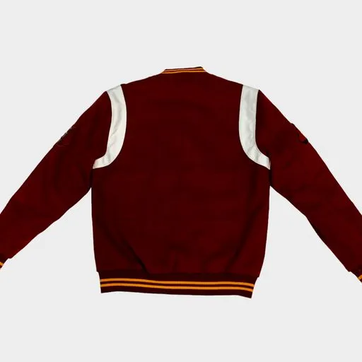 VINTAGE RAG BURGUNDY PATCH VARSITY