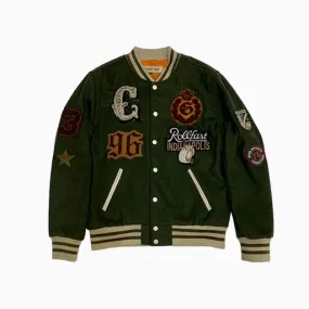 VINTAGE RAG GREEN PATCH VARSITY