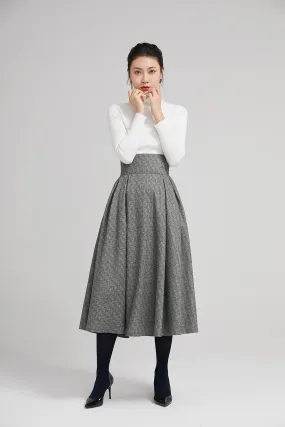 wide waist band pleated coat for women with high waist  2247