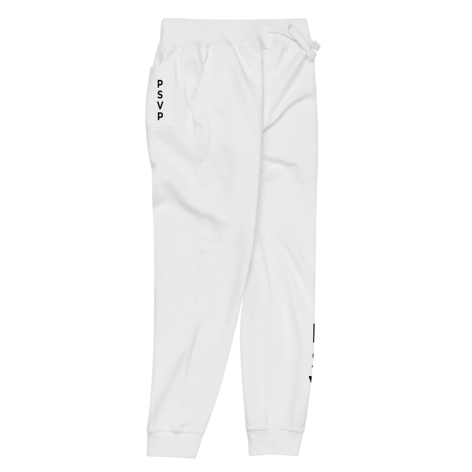 Women's Fleece White Sweatpants - PSVP