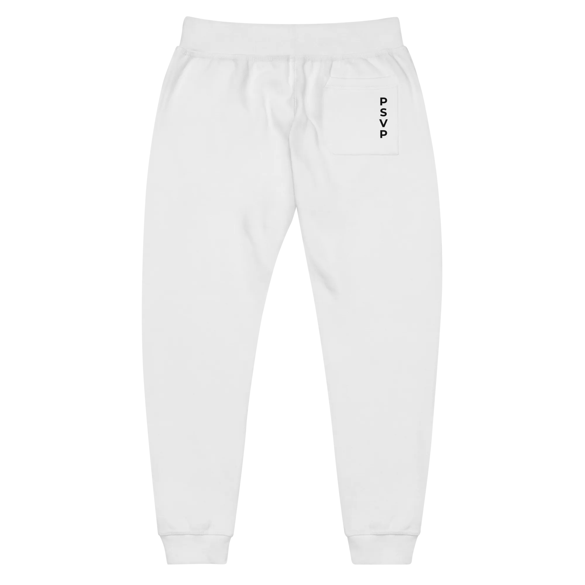 Women's Fleece White Sweatpants - PSVP