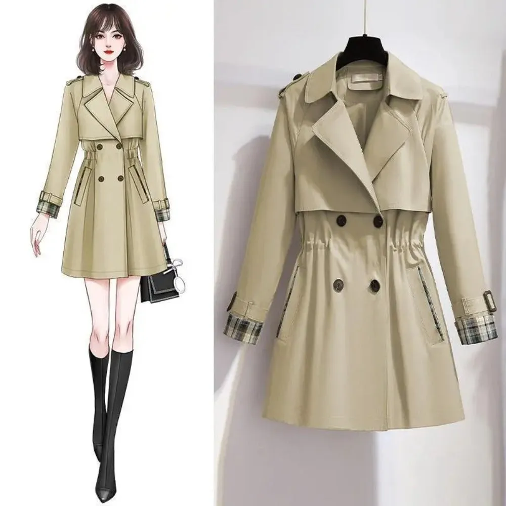 Women's Formal Mid-Length Trench Coat
