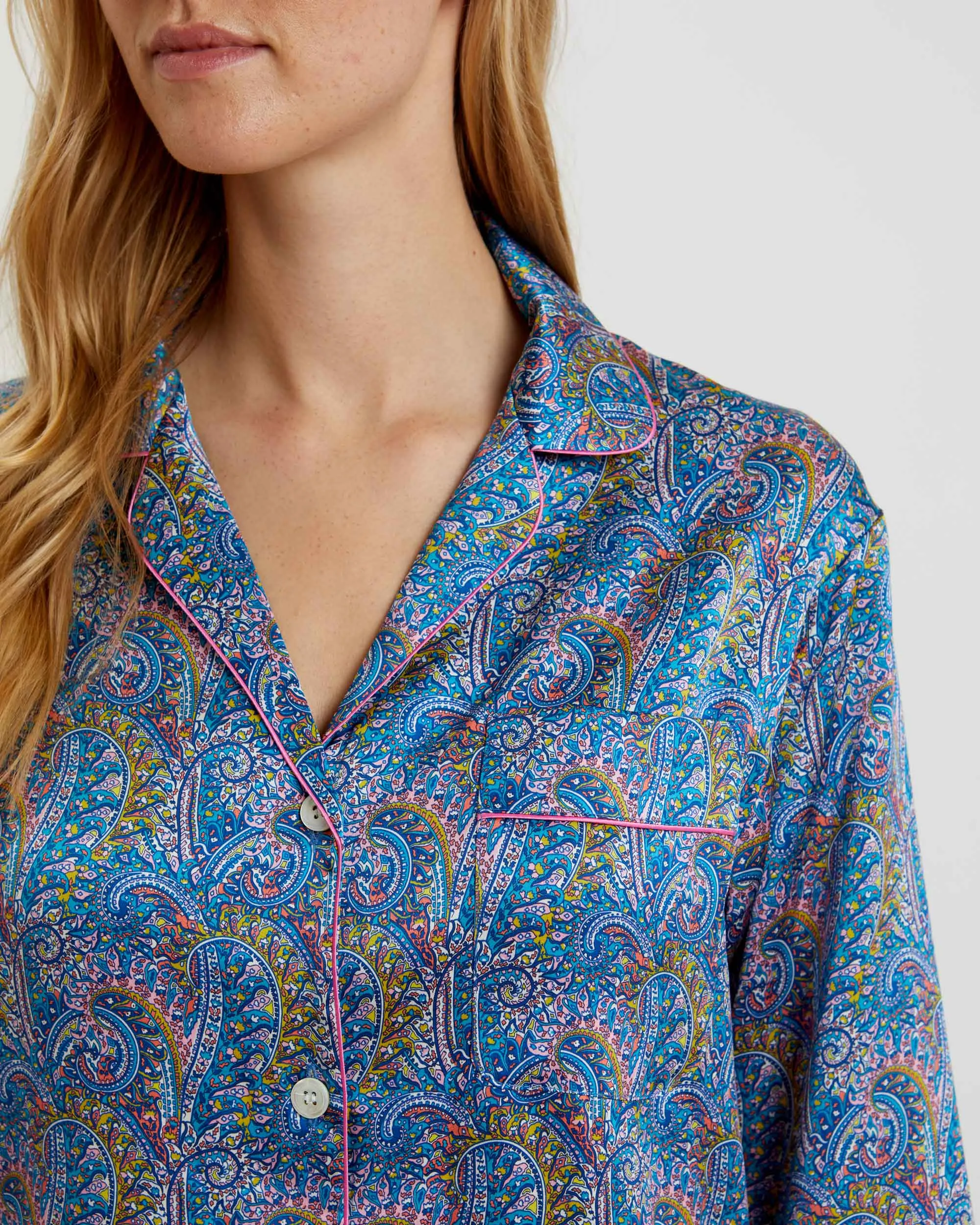 Women's Silk Pyjamas - Tropical Prince