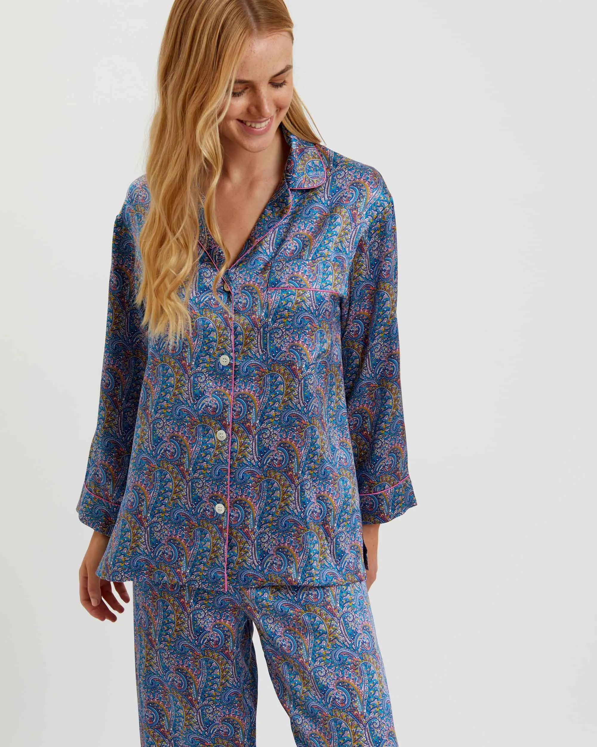 Women's Silk Pyjamas - Tropical Prince