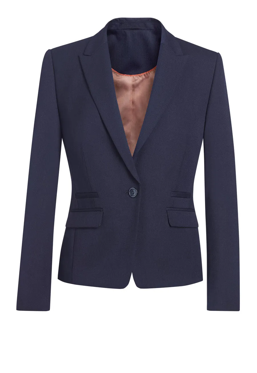 Women's Slim Fit Jacket - Rosewood