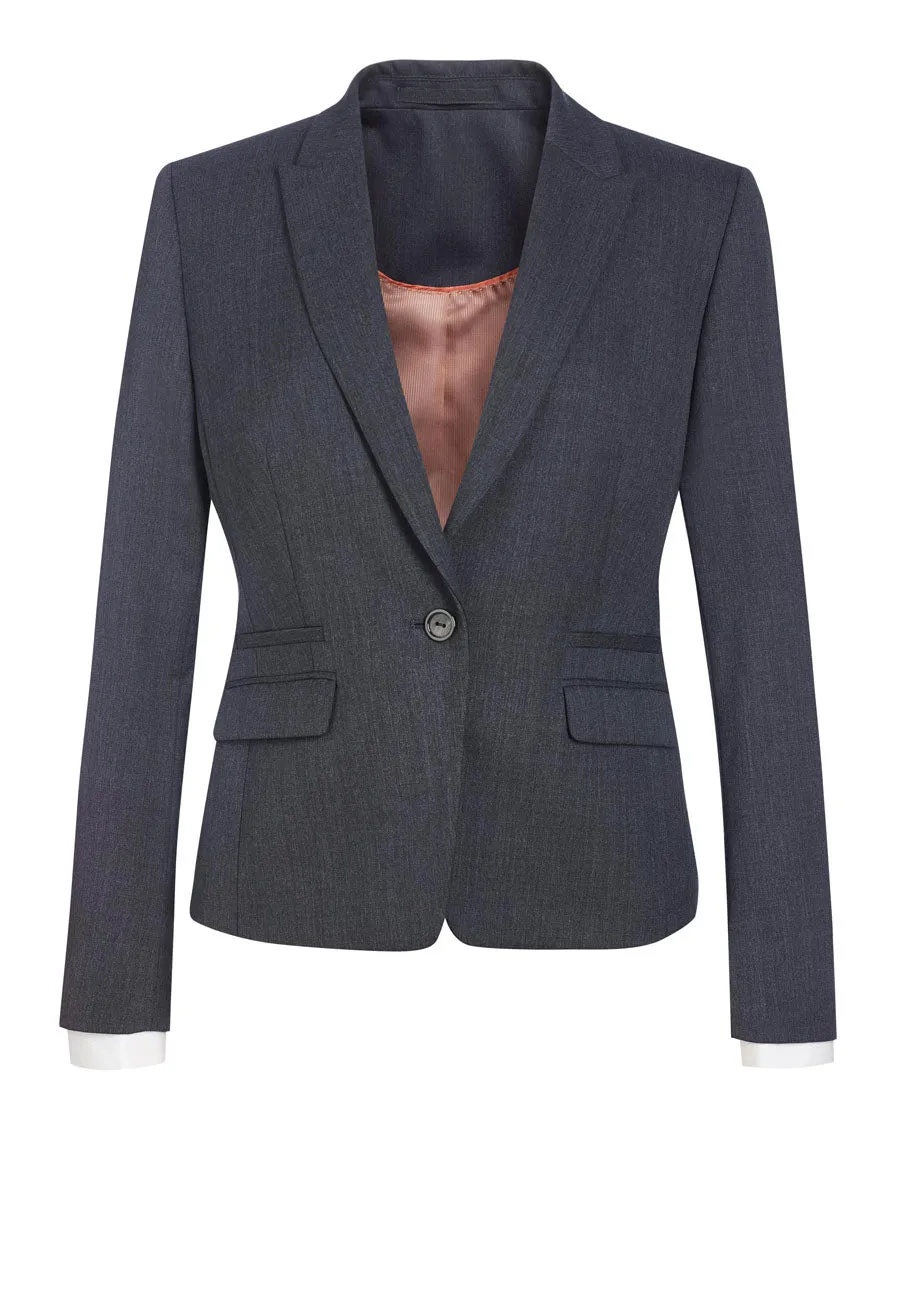 Women's Slim Fit Jacket - Rosewood