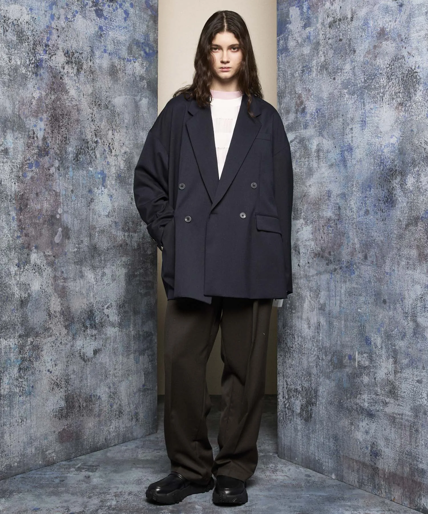 Wool Mix Prime-Over Double Tailored Jacket