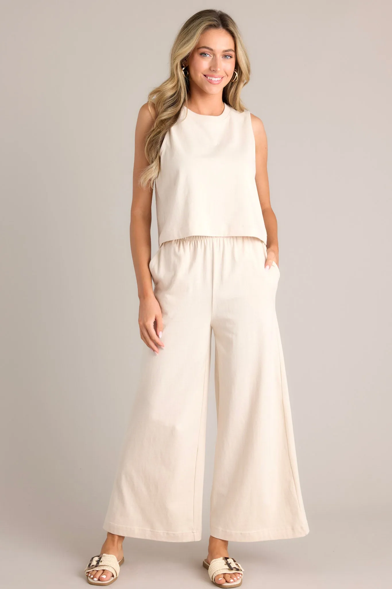 Z Supply Sloane Sandshell Cotton Jersey Tank